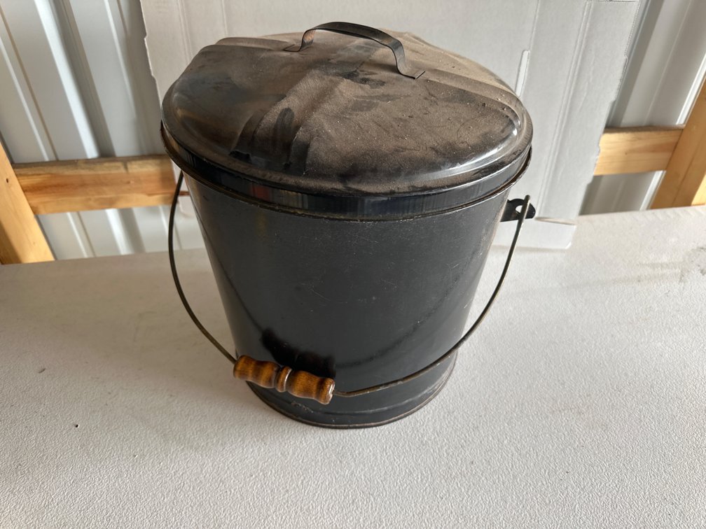 Black Metal Bucket