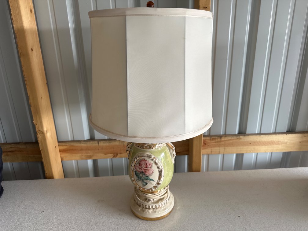 Vintage French Ceramic Table Lamp
