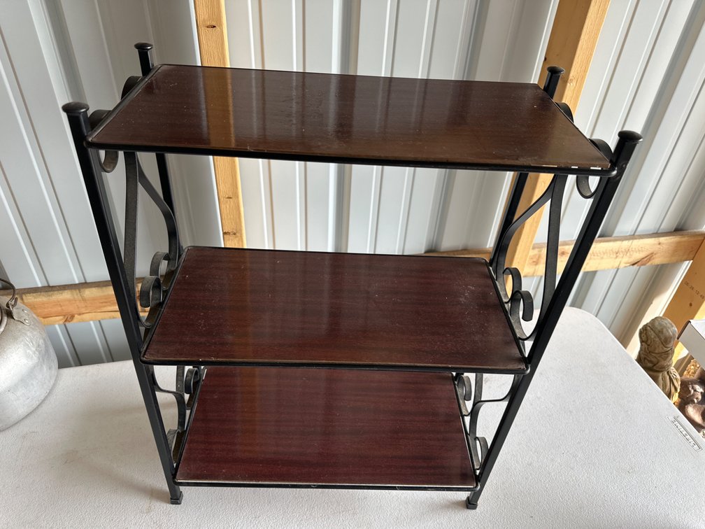 Small Shelf with Metal Sides-25” X 19” X 9.5”