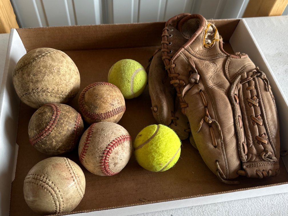 Baseball Glove and Balls