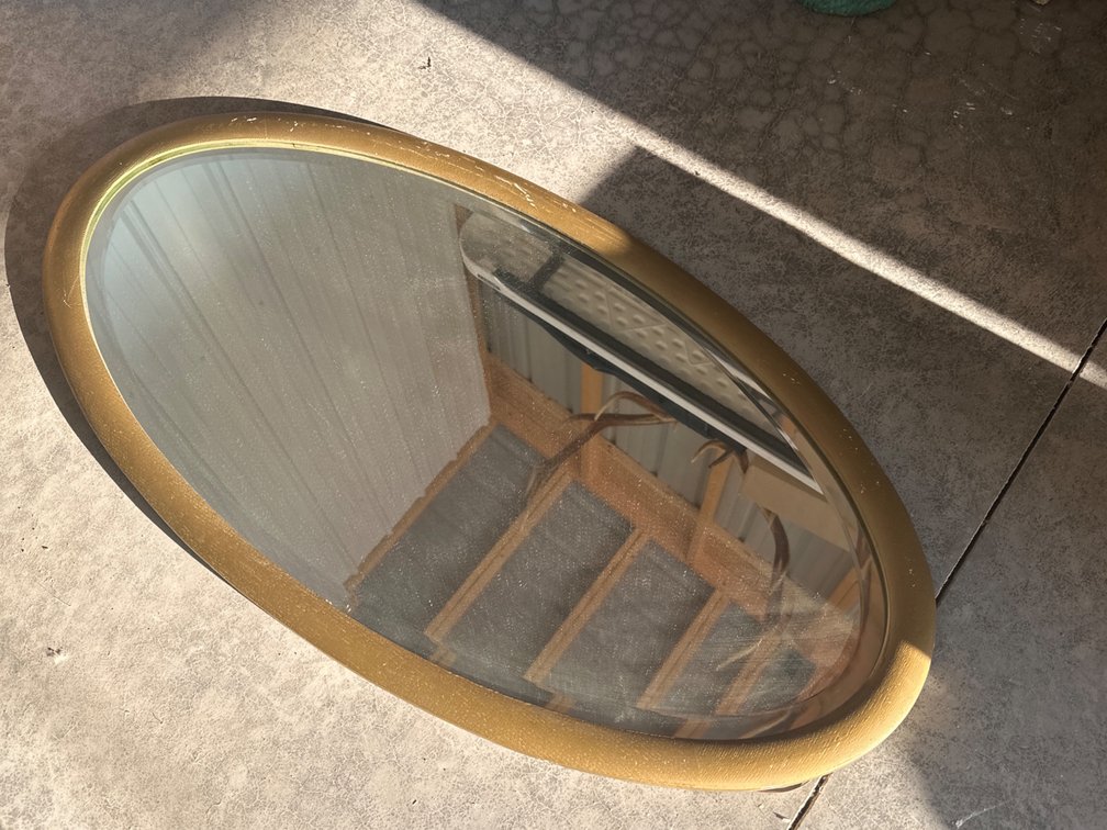 Oval Mirror-68” Long