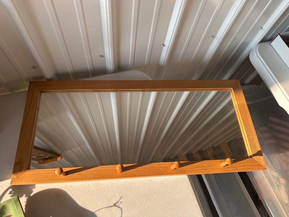 Peg Mirror 30.5”x13.5”