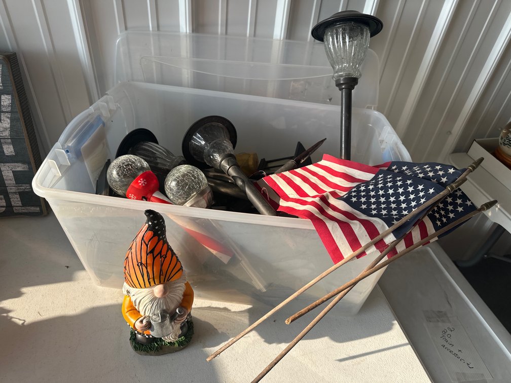 Tote Of Solar Lights