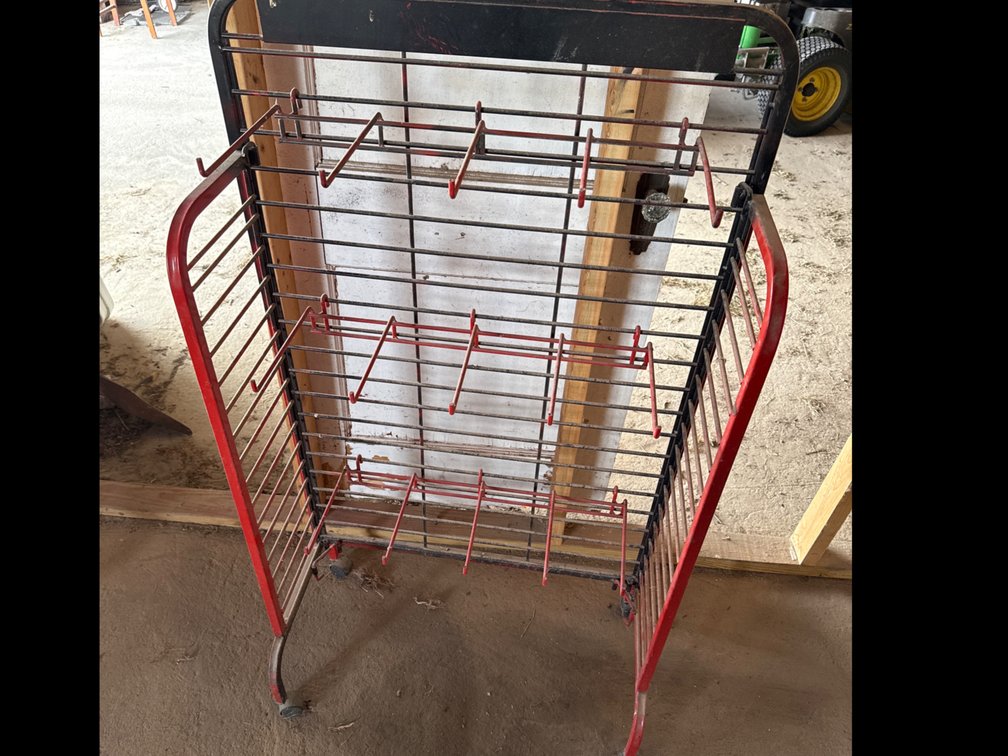 Folding Peg Display Rack