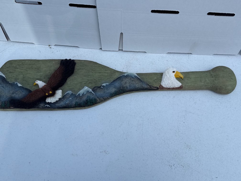 Wood Oar-Eagle