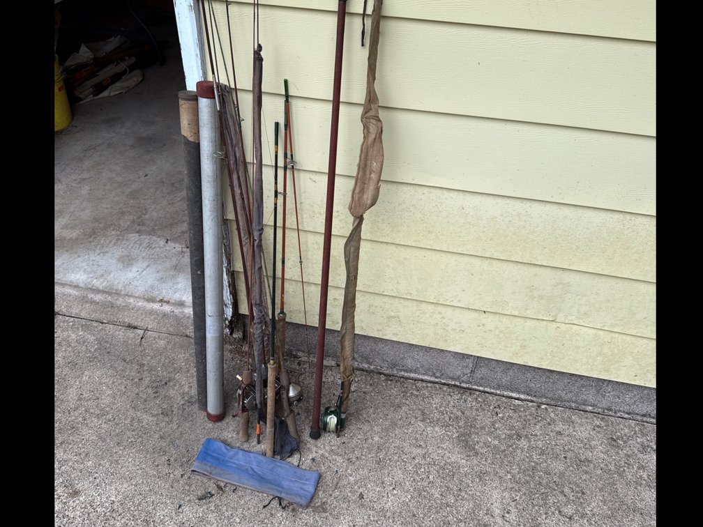 Old Fishing Poles, Cases