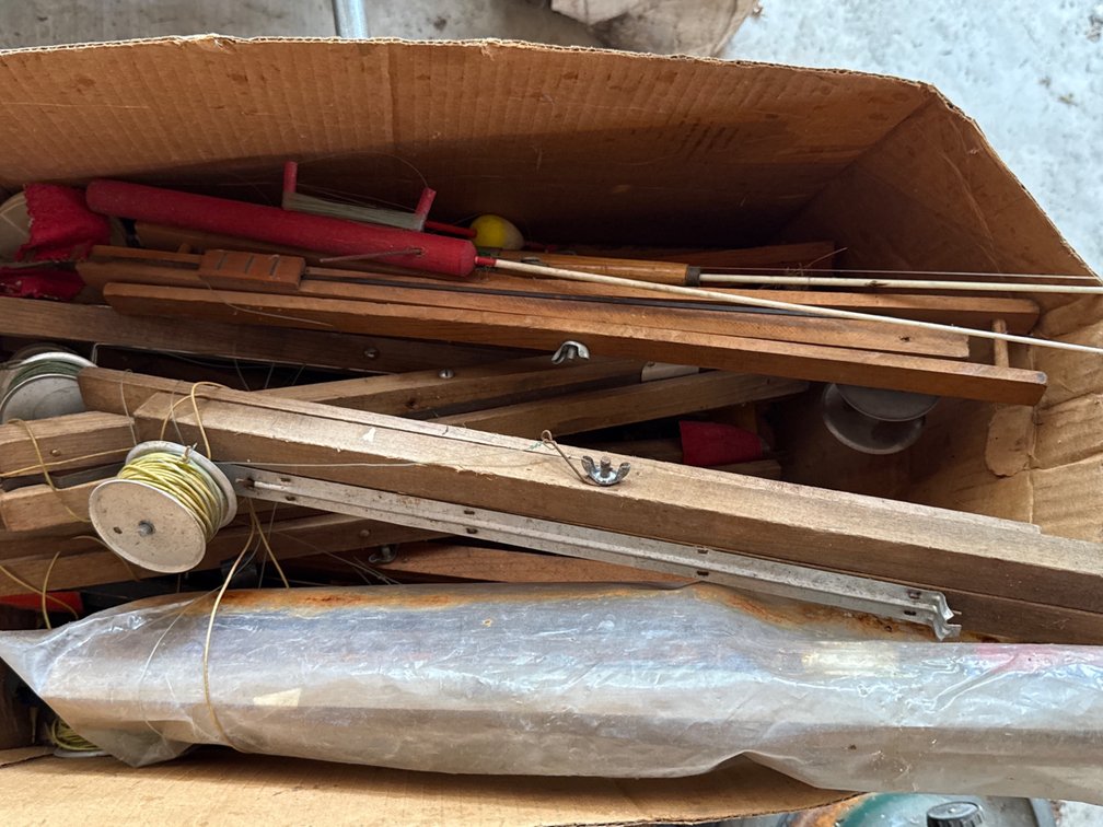 Box of Old Tip Ups