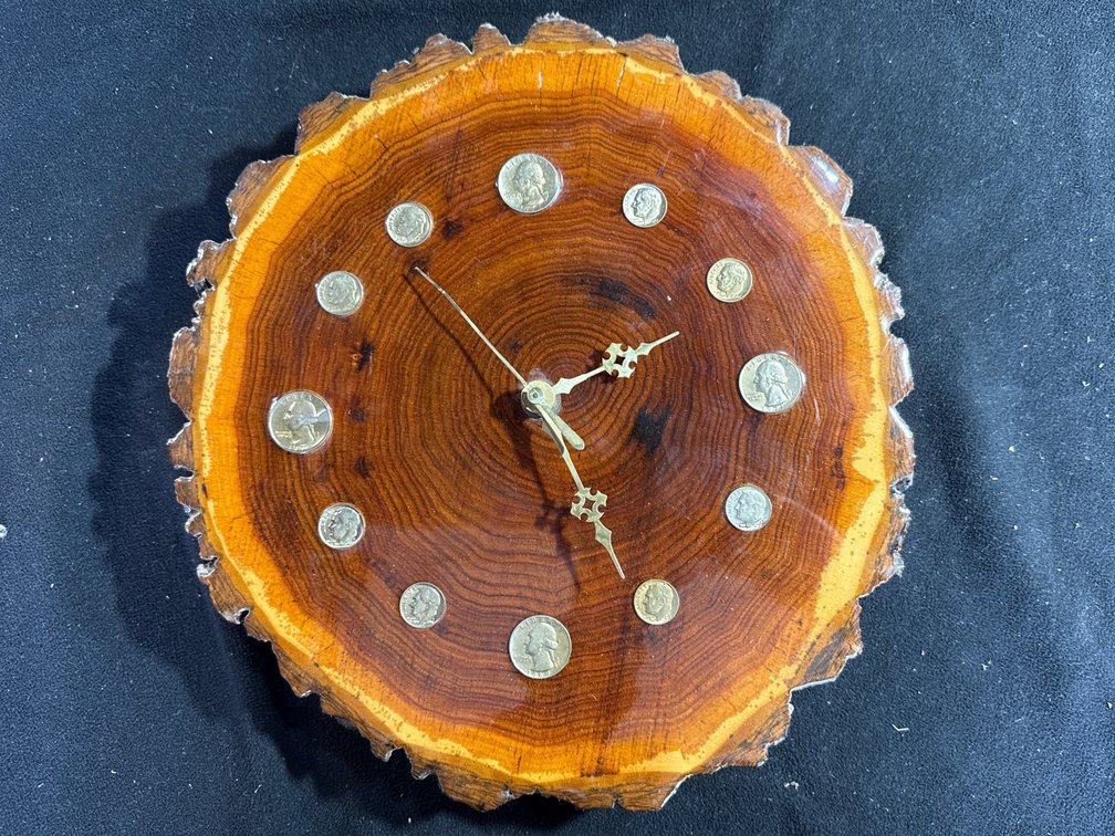 Clock with Coins