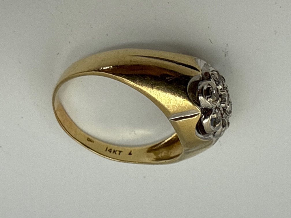Men’s 14k Cluster Ring