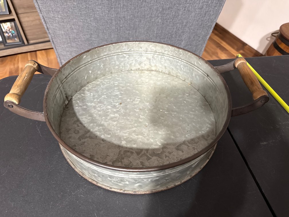 Galvanized Serving Tray