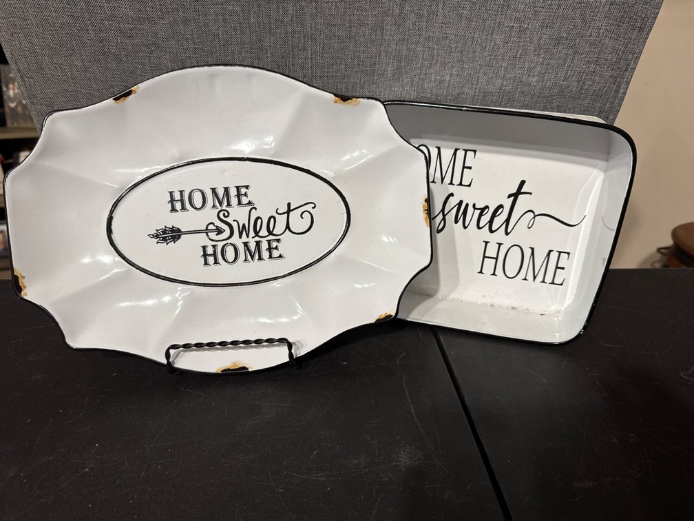 Home Sweet Home Enamelware Decoration