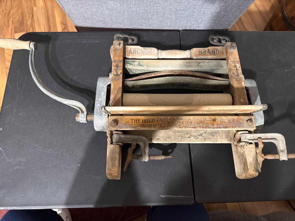 Antique Anchor Brand Clothes Wringer