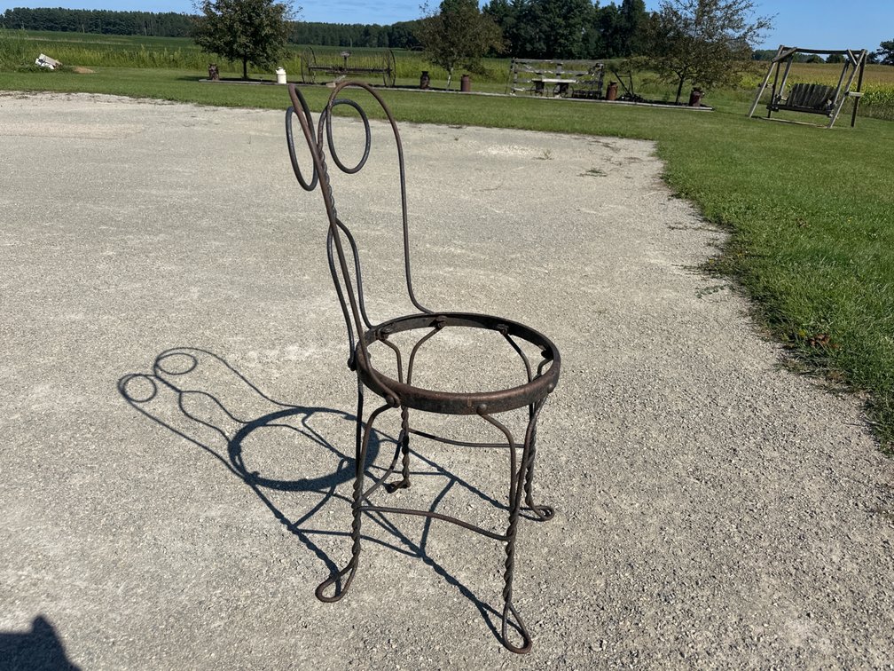 Wrought Iron Chair-No Seat