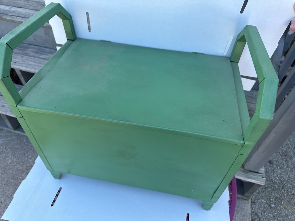 Metal Storage Bench - 19” X 20” X 10”
