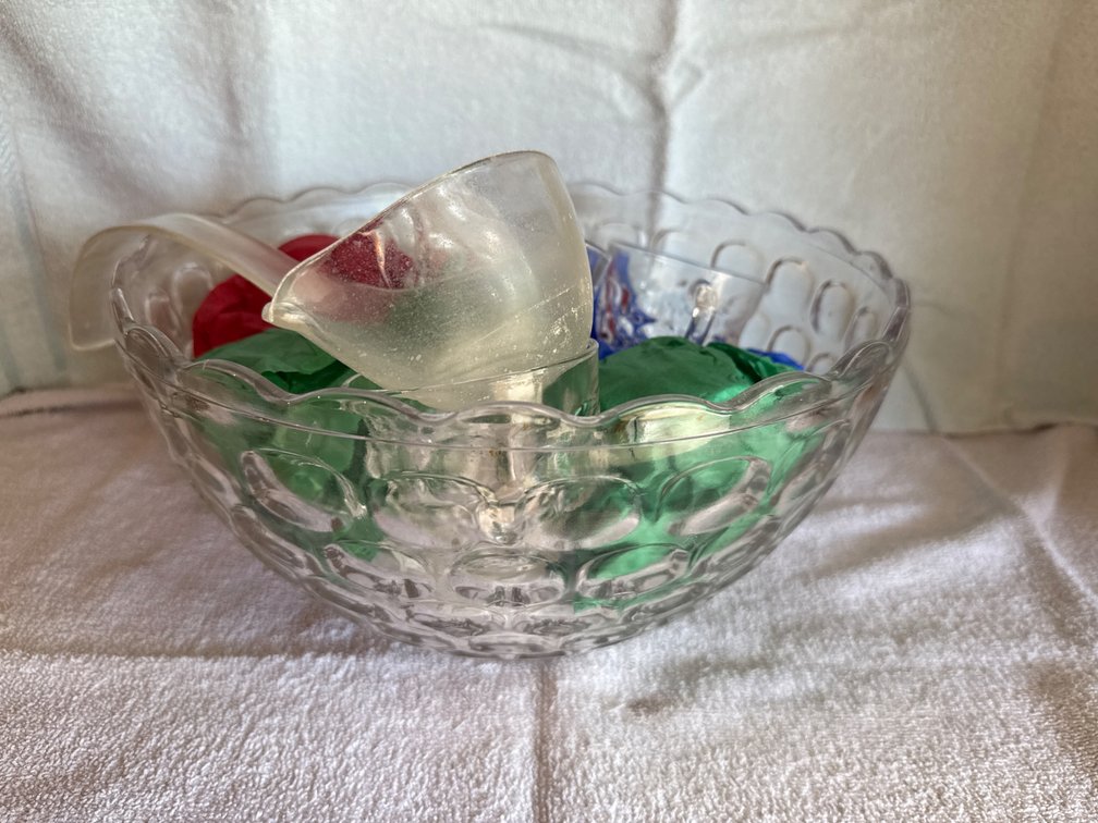 Glass Punch Bowl Set