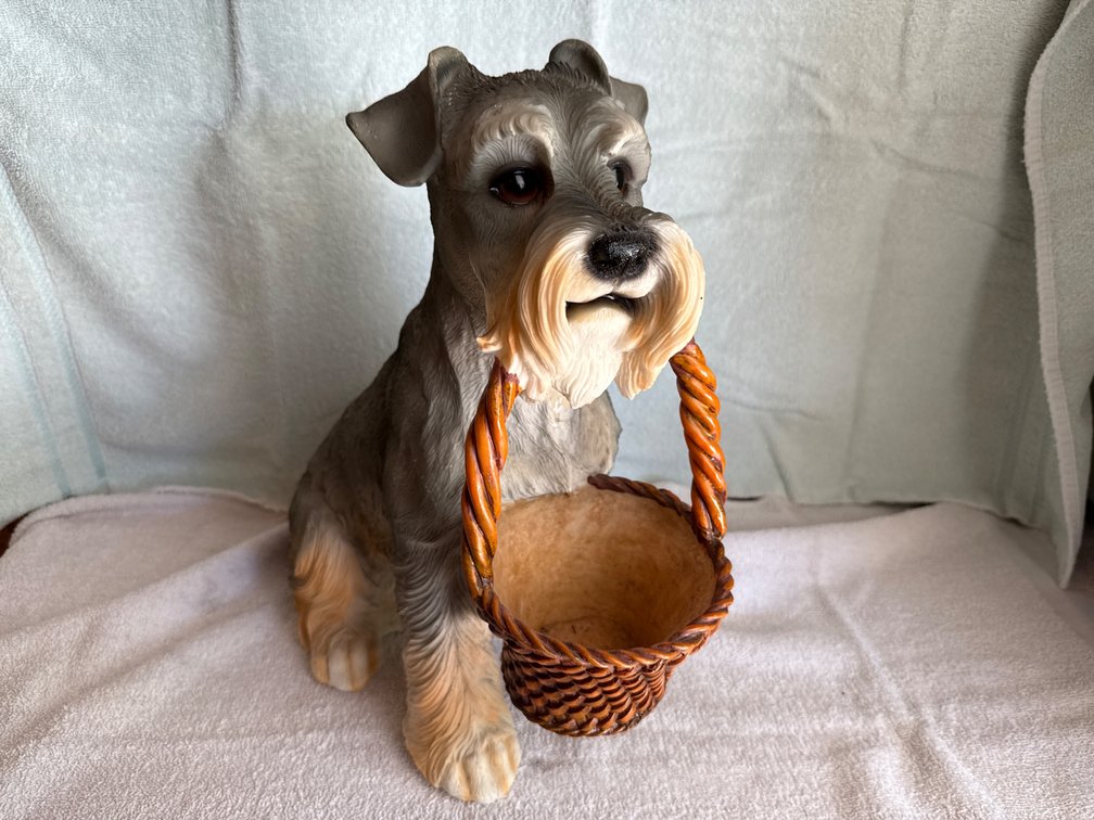 Vintage Schnauzer Planter