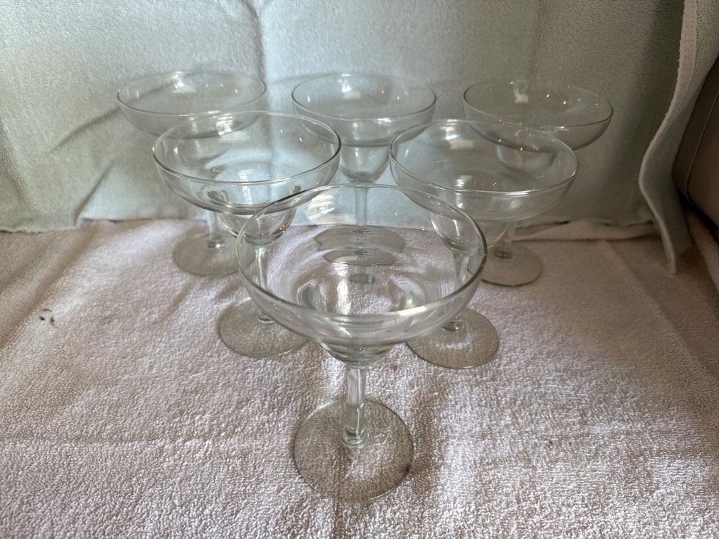 Clear Margarita Glasses 