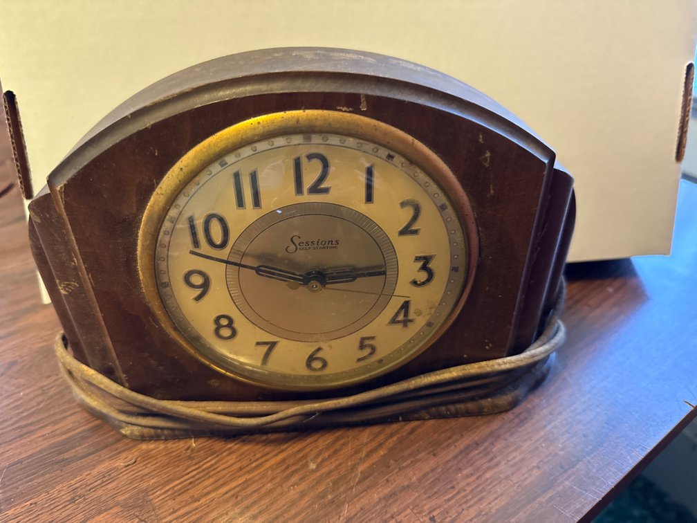 Antique Sessions Mantle Clock