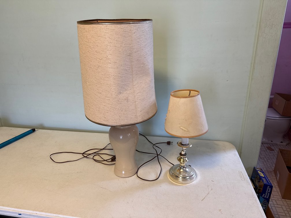 2 Table  Lamps - Different Sizes