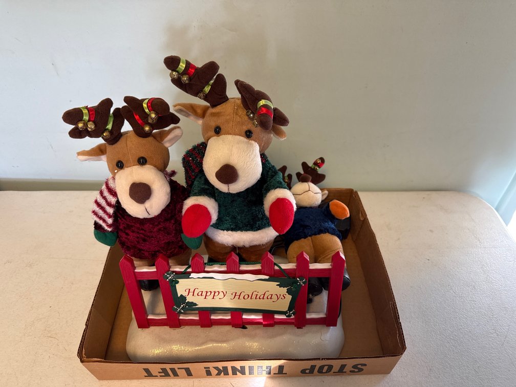 Happy Holidays Reindeer. Needs Repair
