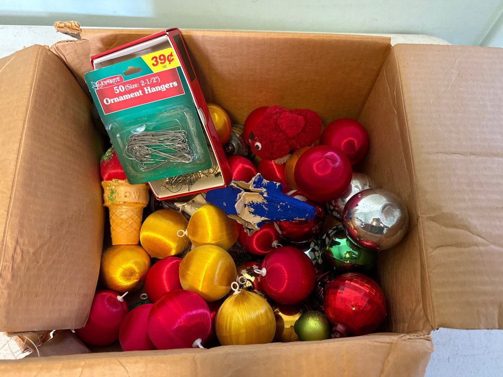 Vintage Christmas Ornaments, Hooks