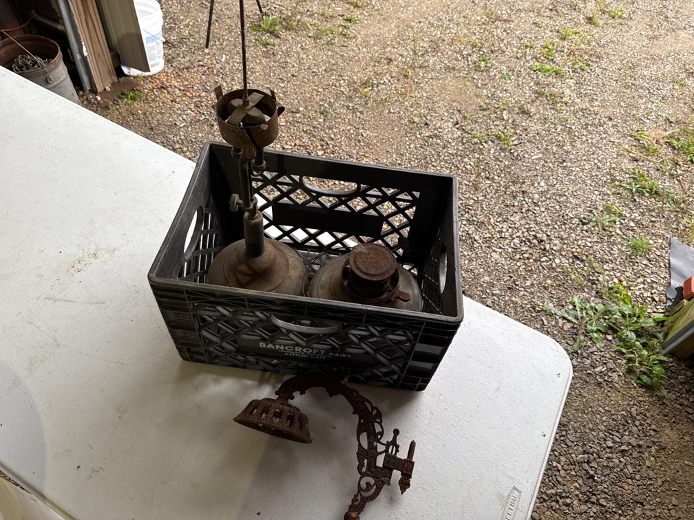 Old Lamp Parts and Pieces-Oil and Kerosene