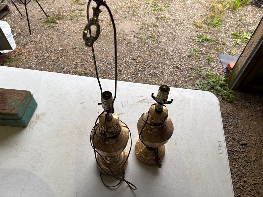 Old Metal Table Lamps
