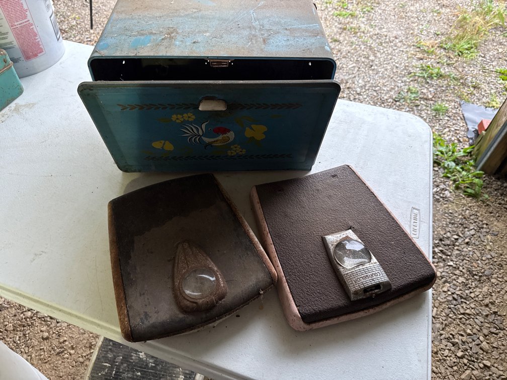 Old Bathroom Scales, Bread Box
