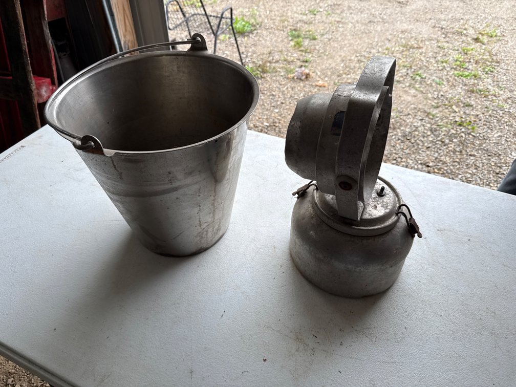 Old Fogger and Metal Pail