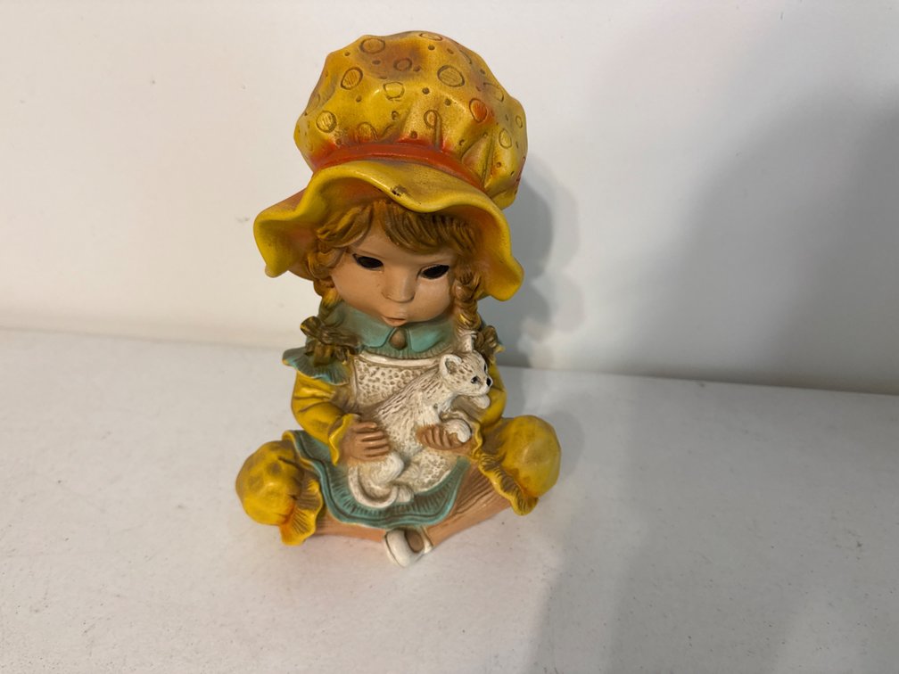 Vintage Chalkware Figurine-10.5” Tall