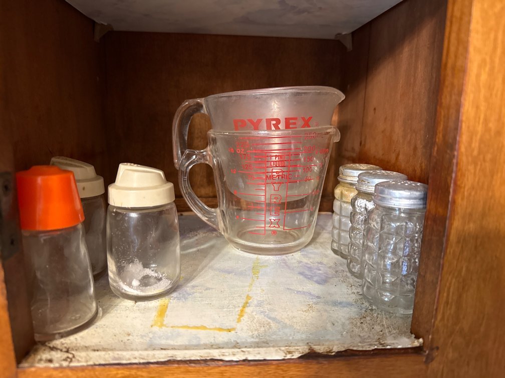 Measuring Cups, Salt and Pepper Shakers