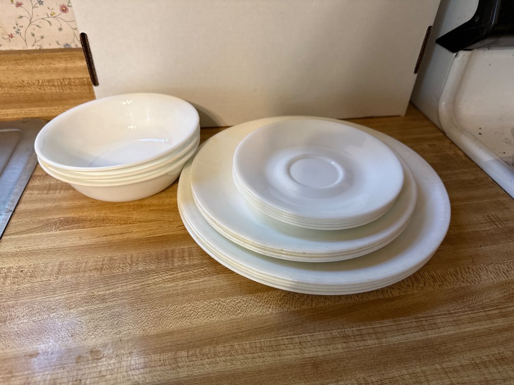 Corelle Dishes-White
