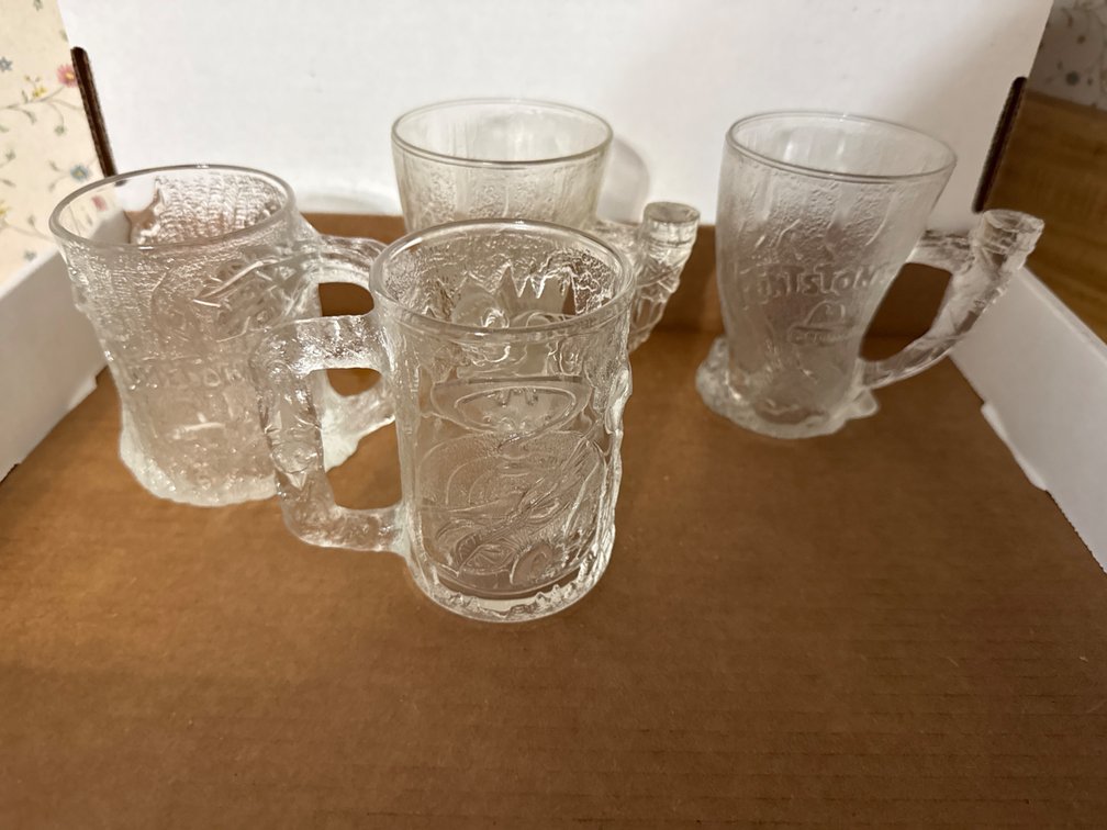 McDonalds Collector Glasses-Flinstones, Batman