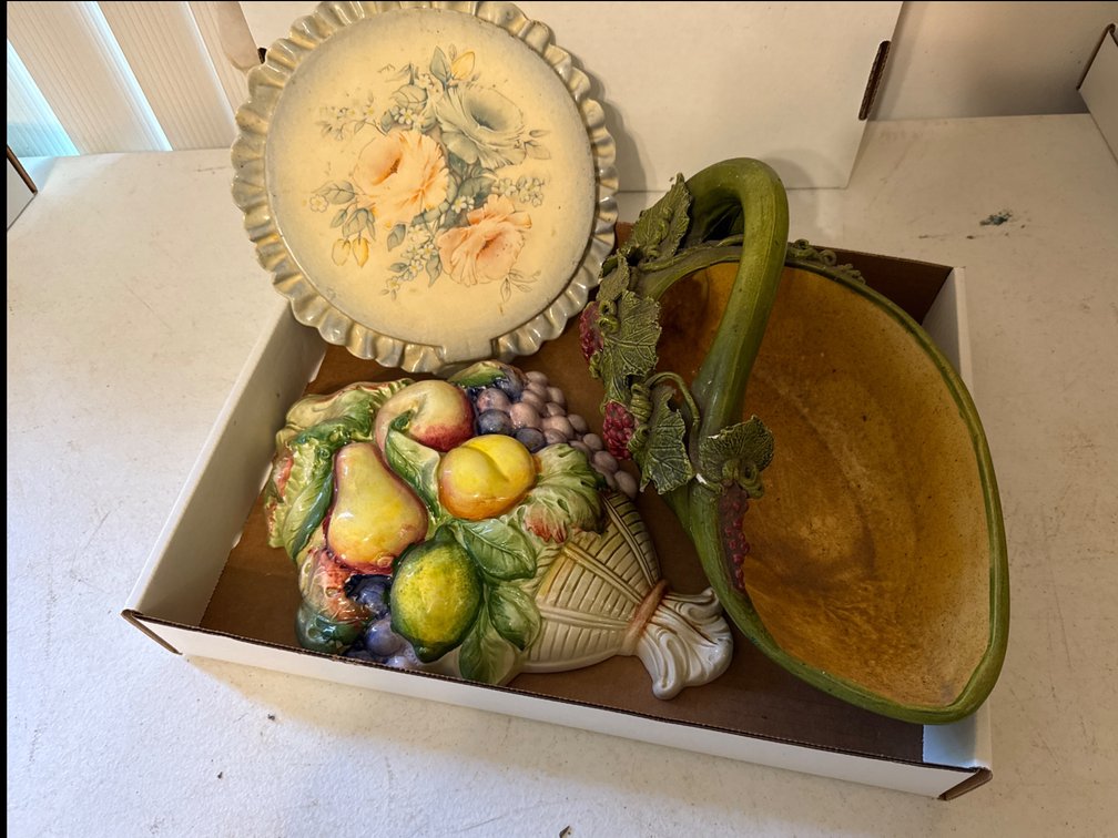Wall Plaques and Wine Basket