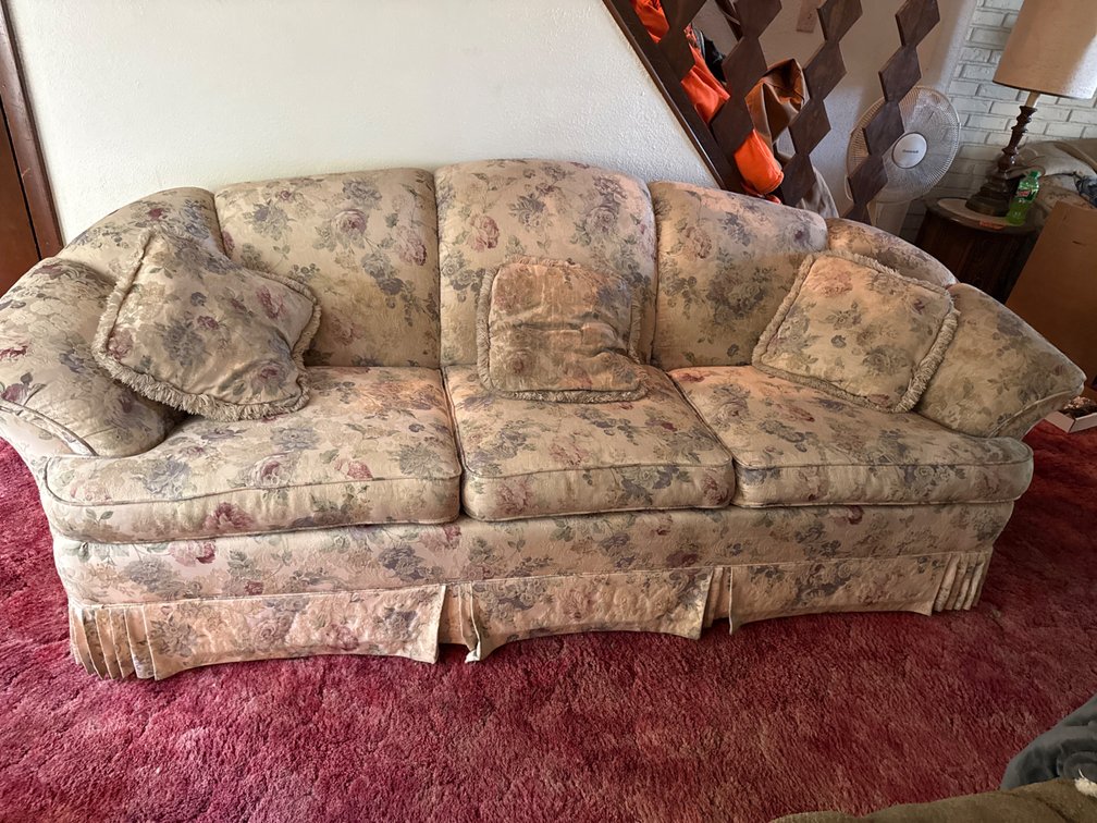 Floral Print Sofa