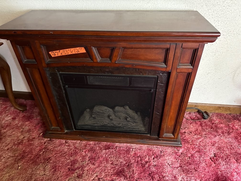Electric Fireplace on Wheels
