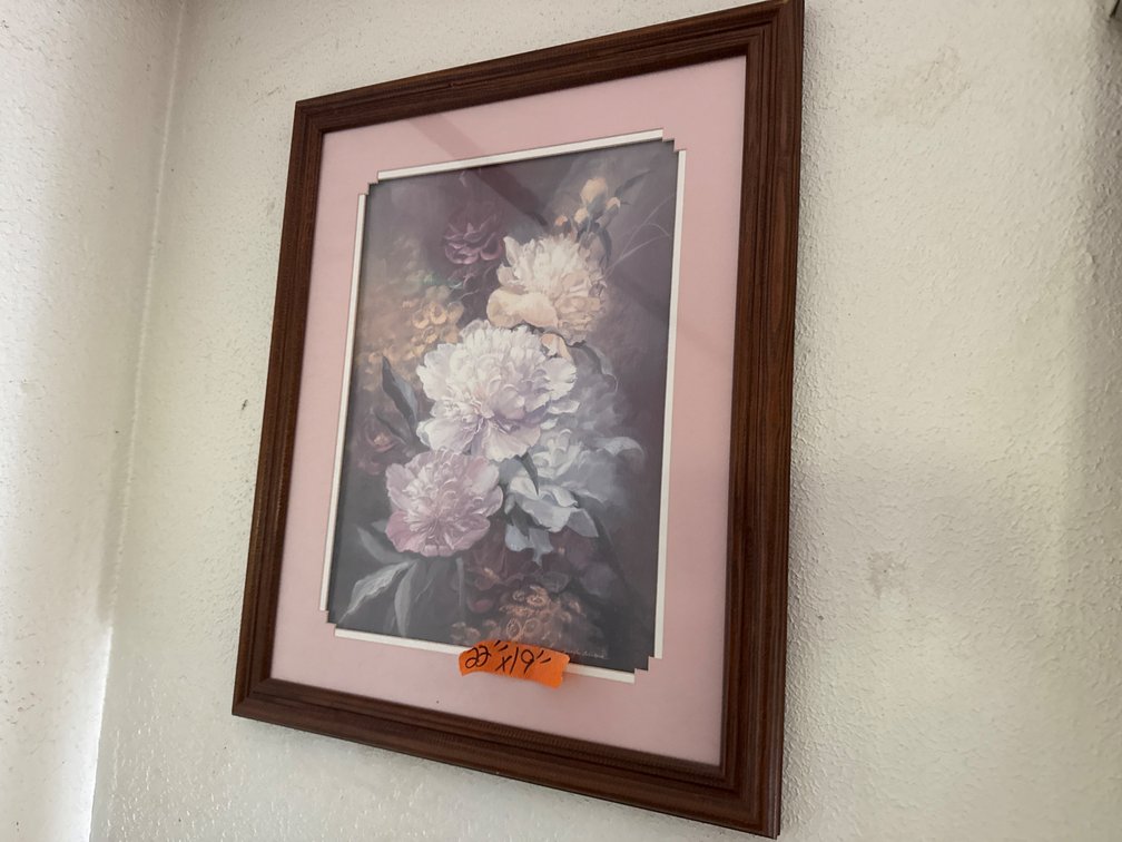 Pink Floral Wall Picture