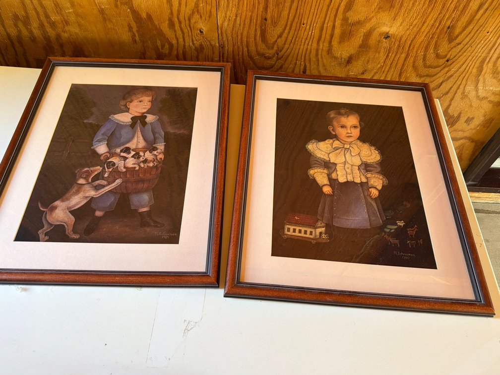N. Schneeman 1989, 1990 Framed Prints