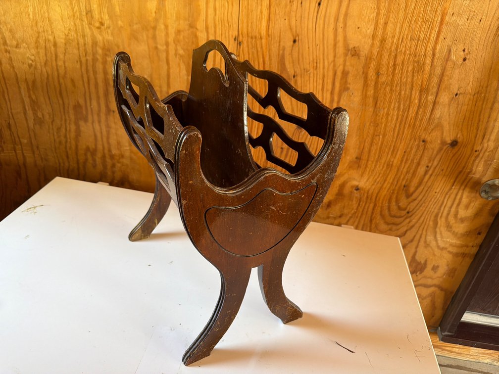 Wood Magazine Rack