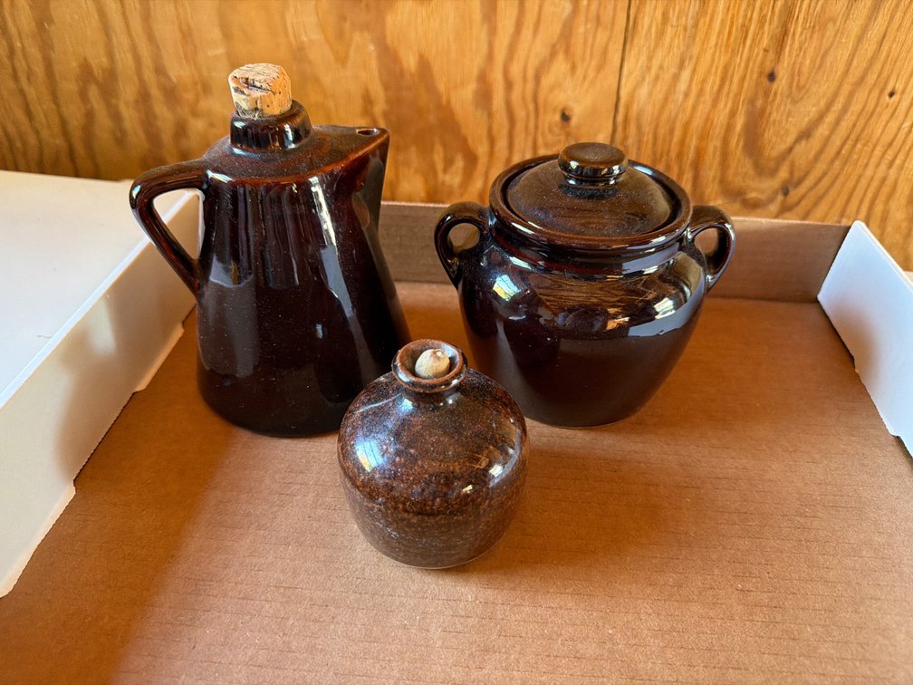 Brown Glazed Stoneware Pieces