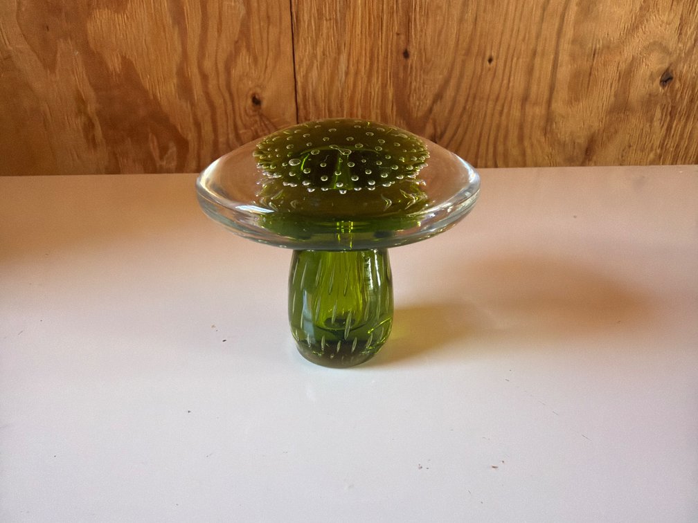 Handblown Glass Mushroom-3” Tall