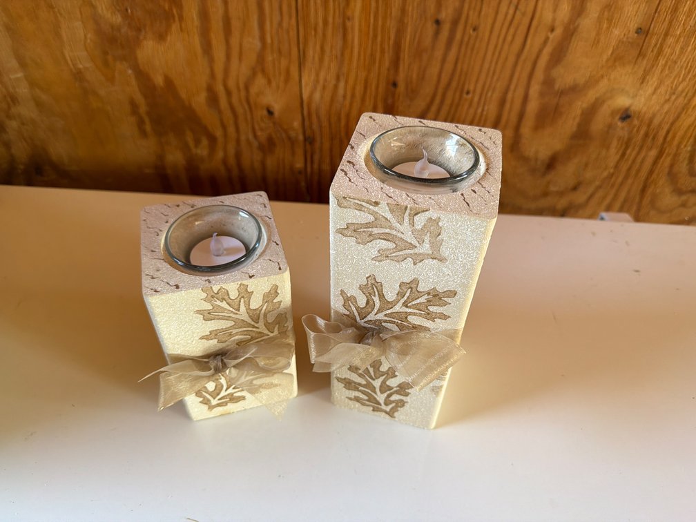 Pair-Votive Candle Holders
