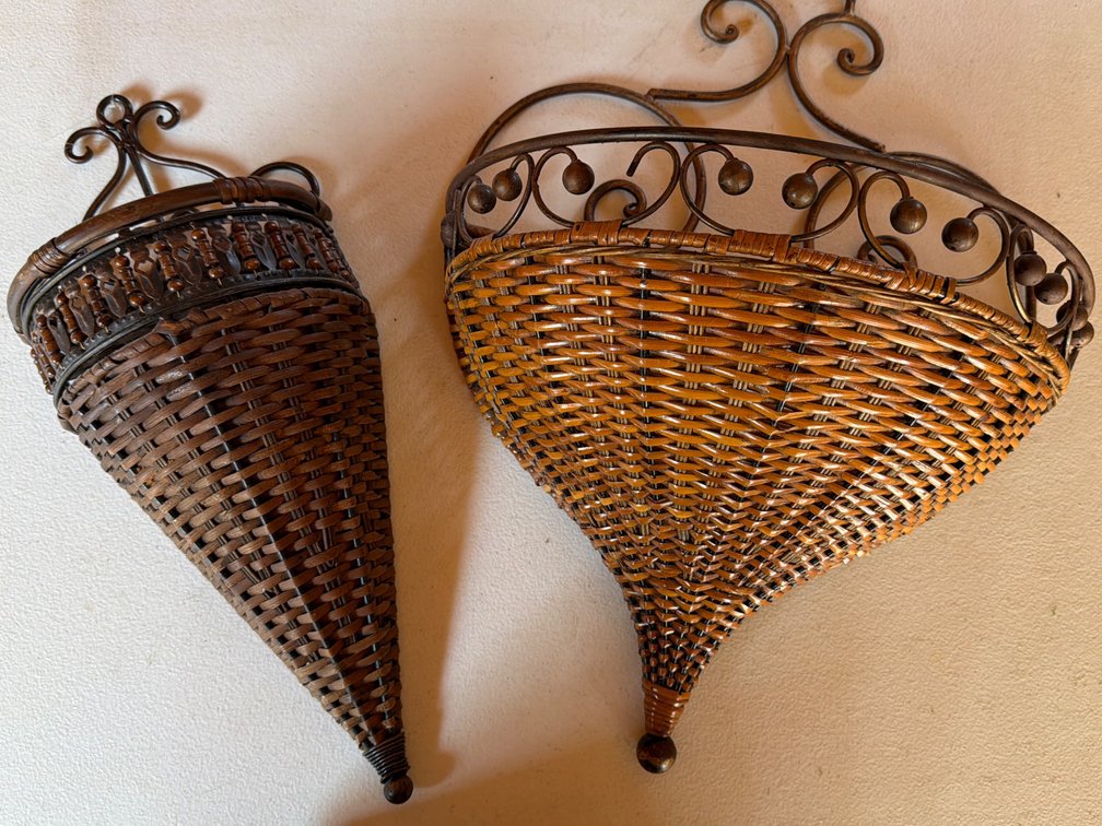 Woven Wicker Wall Planters/Basket