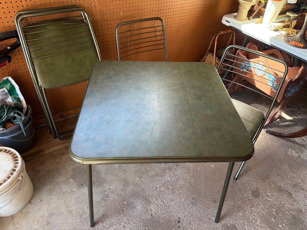Folding Table, Chairs