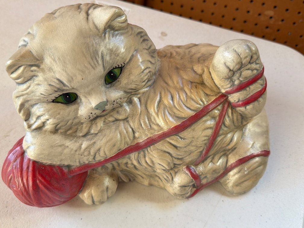 Ceramic Cat Figure