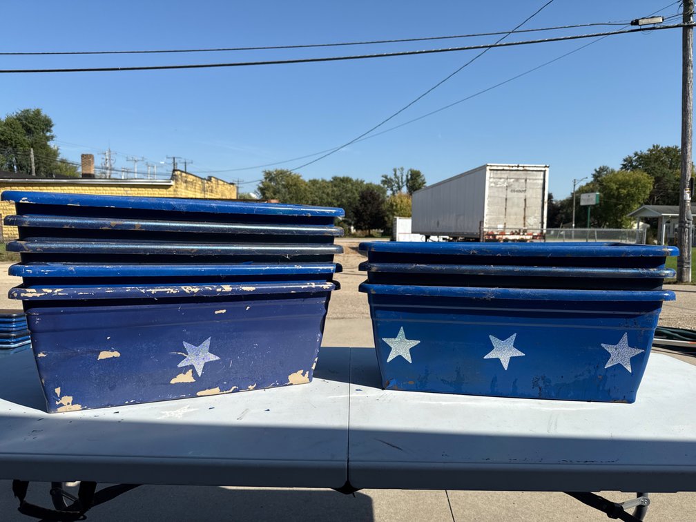 8 Plastic Deck Planters 2 Feet Long