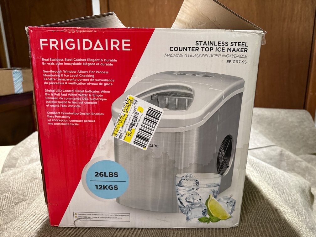 Frigidaire Stainless Steel Counter Top Ice Maker-Works Per Owner