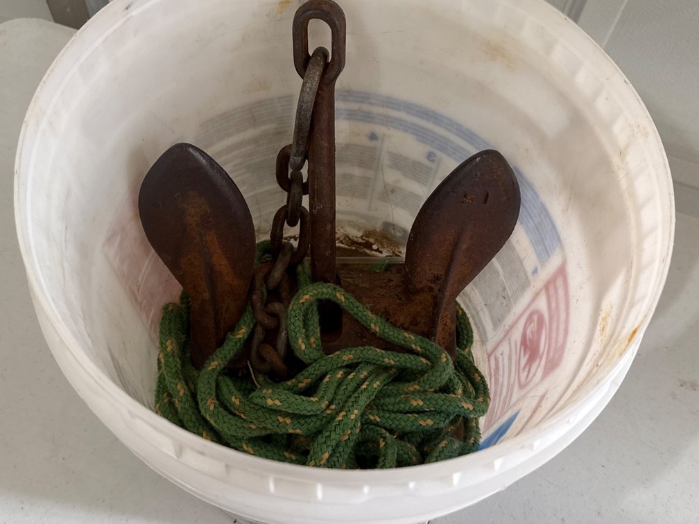 Pail with Rope and Anchor