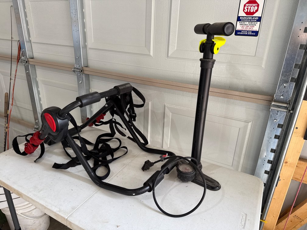 Bike Rack and Tire Pump