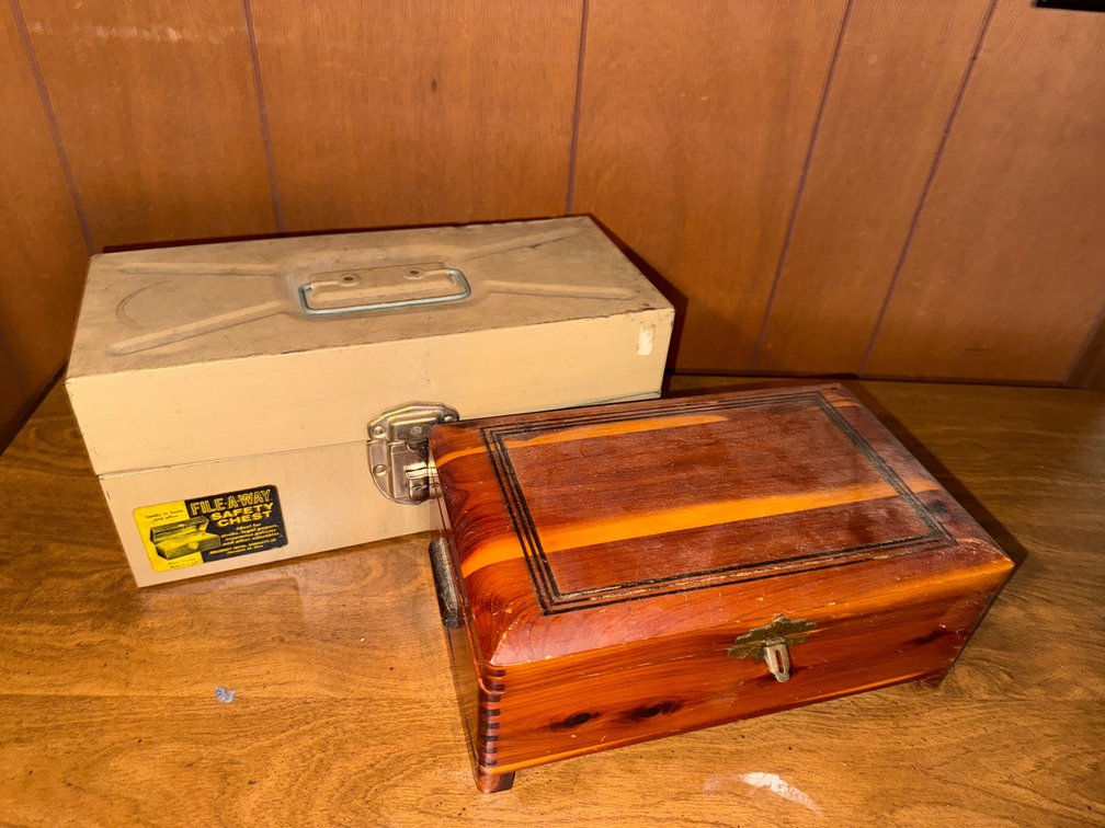 Metal And Wood Box
